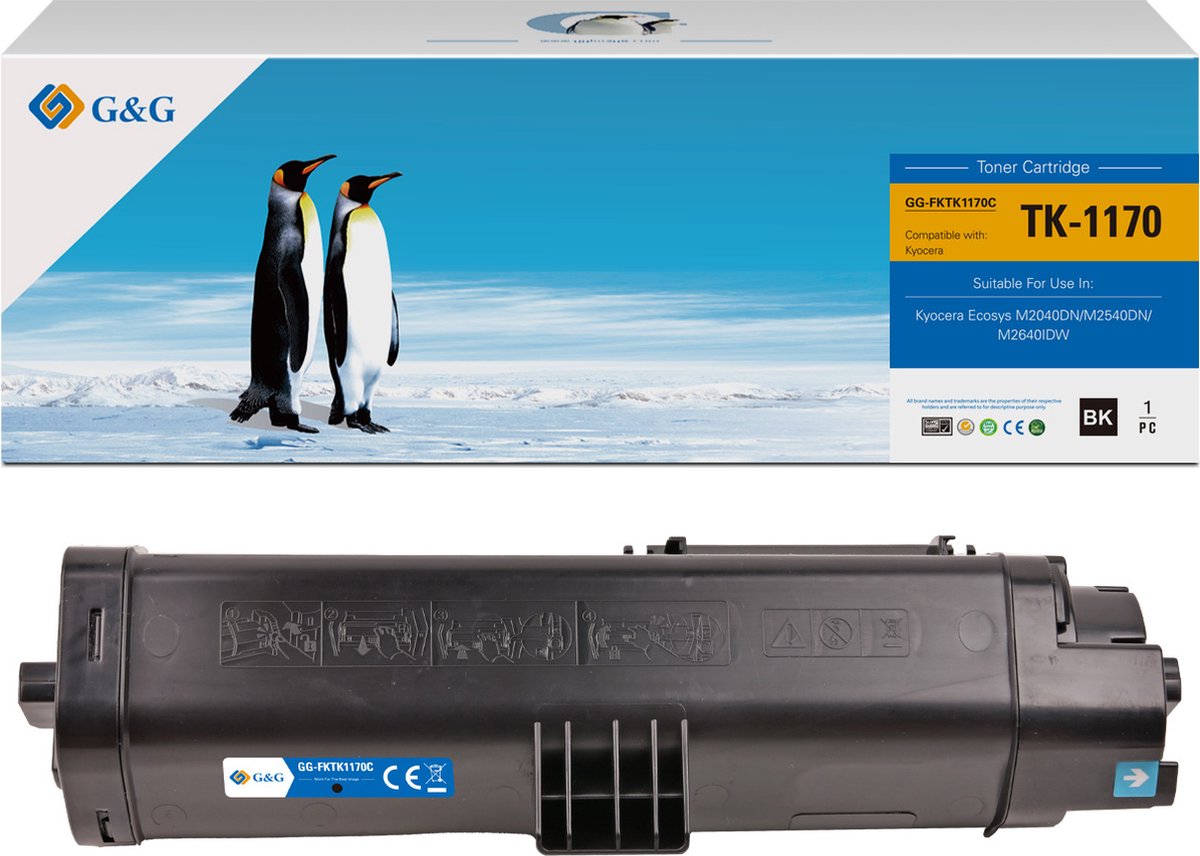 G&G TK1170 toner compatibel met Kyocera TK-1170 Tonercartridge zwart 1 stuk(s) Huismerk