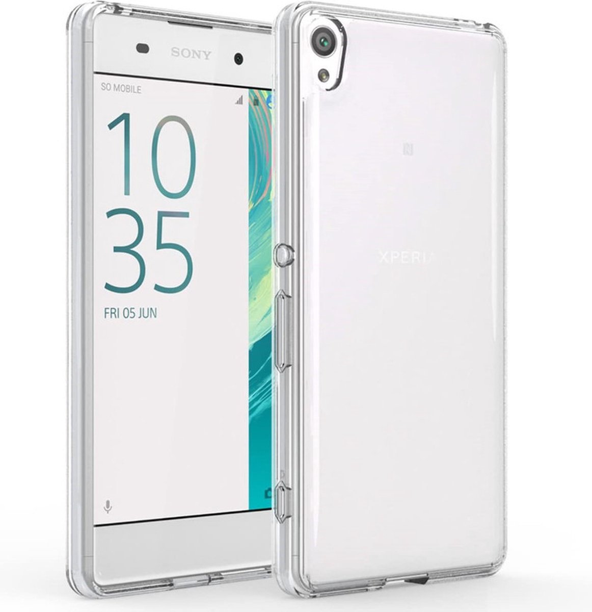 Hoesje Geschikt voor: Sony Xperia XA1 Silicone Transparant - ZT Accessoires