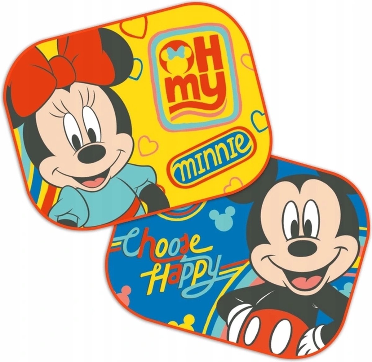 Seven Auto Zonnescherm 2 stuks - Mickey Mouse & Minnie - 35 x 44 cm