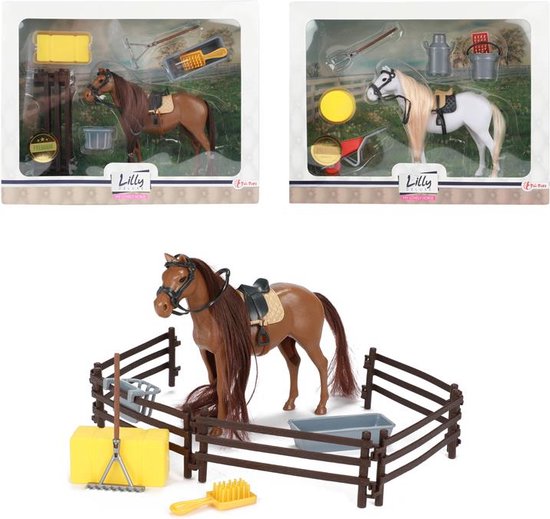 Toi Toys Lilly verzorg je paard set (1 stuk) assorti