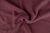 10 meter fleece stof - Donker oud roze - 100% polyester