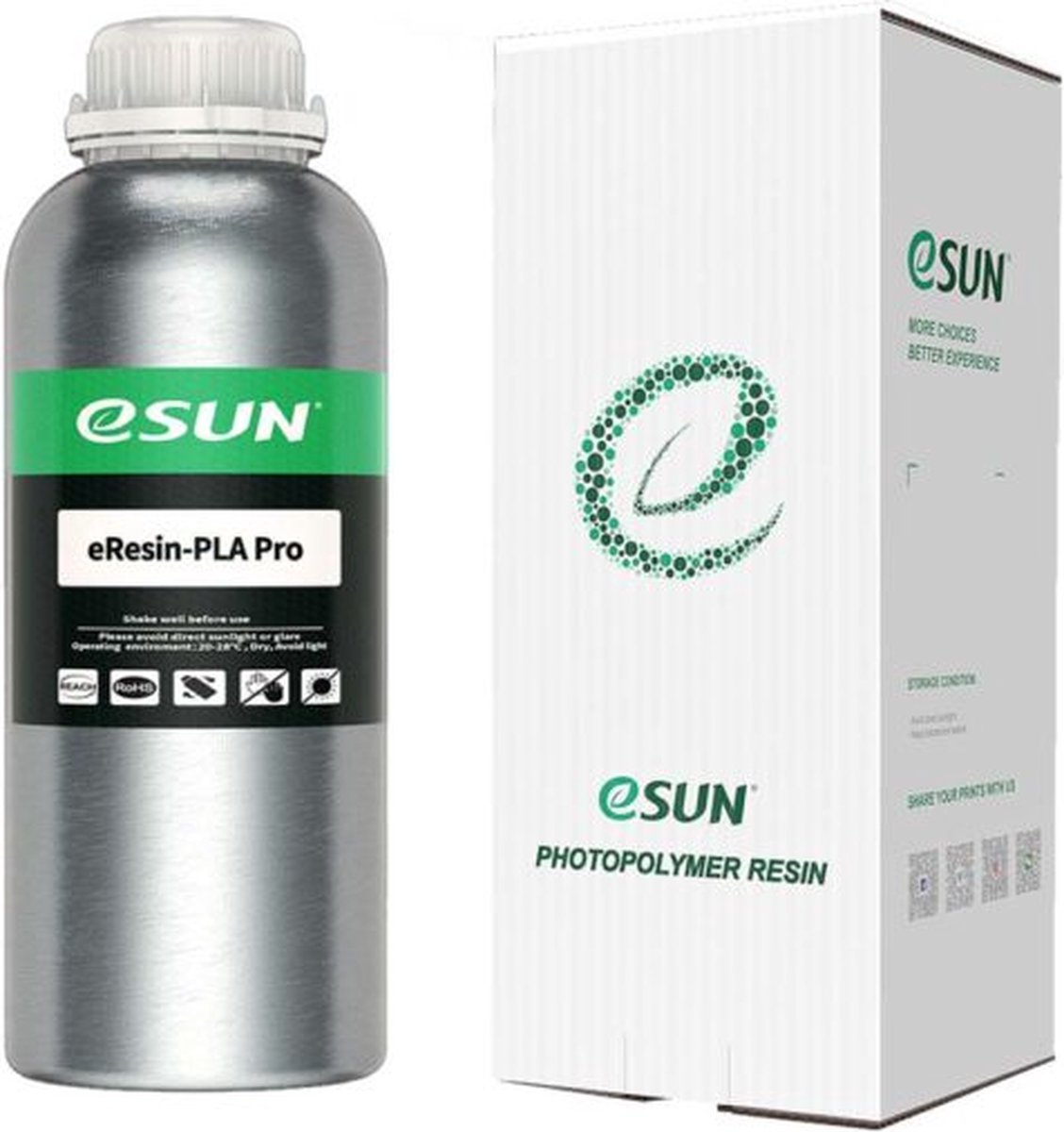 eSun - eResin - PLA Pro, White - 1kg