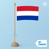 Tafelvlag Nederland 10x15cm | met standaard