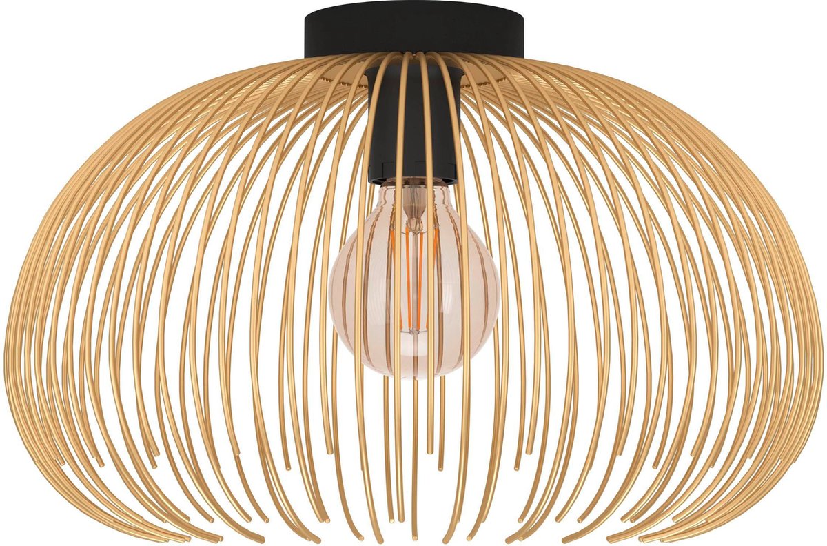 EGLO Venezuela Plafondlamp - E27 - Ø 385 cm - Goud/Zwart