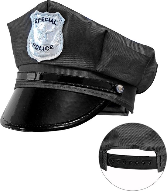 Costum de politie, Widmann, 158 cm, Albastru/Negru