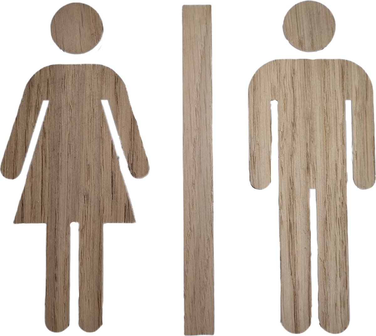 Toiletsilhouette man en vrouw