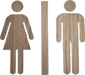 Toiletsilhouette man en vrouw