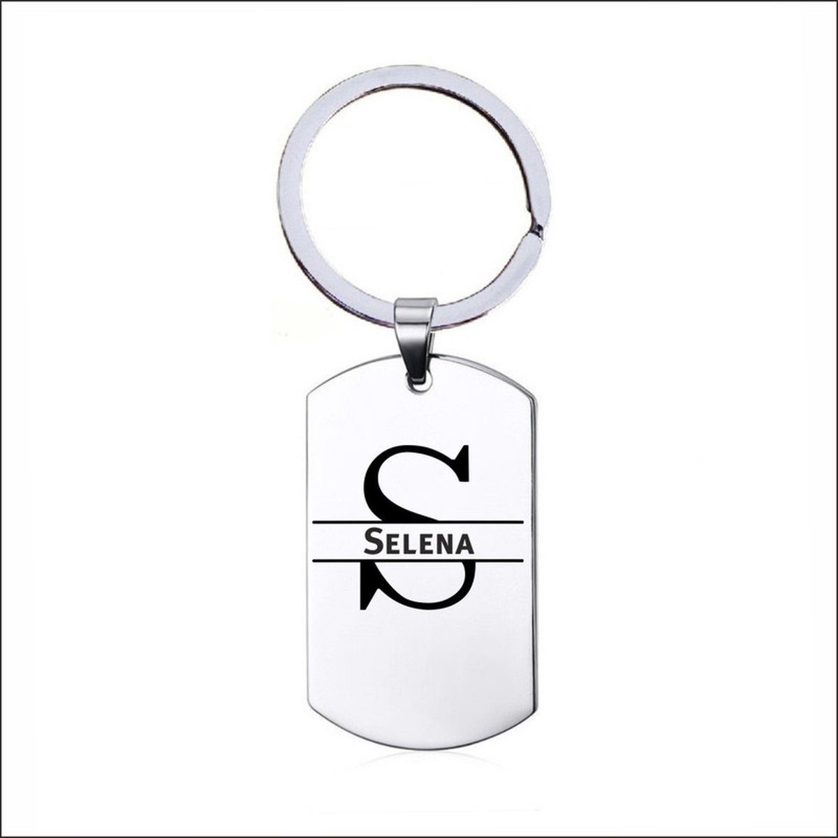 Sleutelhanger RVS Met Naam -  Selena