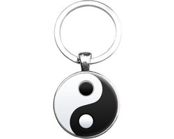 Sleutelhanger Glas - Yin Yang