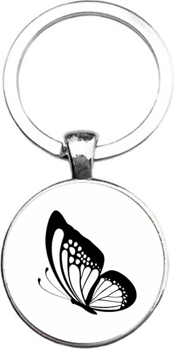 Sleutelhanger Glas - Vlinder