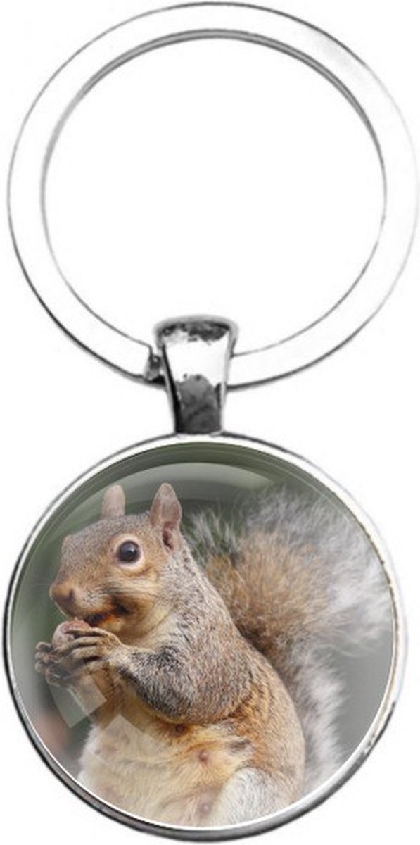 Sleutelhanger Glas - Eekhoorn