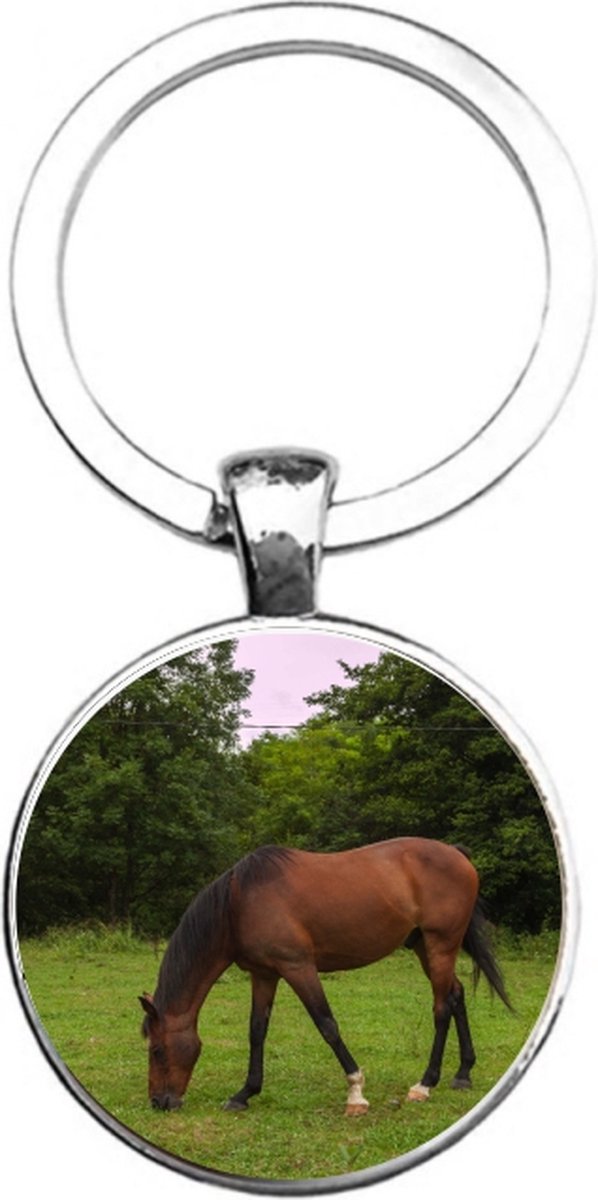Sleutelhanger Glas - Paard