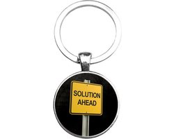 Sleutelhanger Glas - Solution Ahead