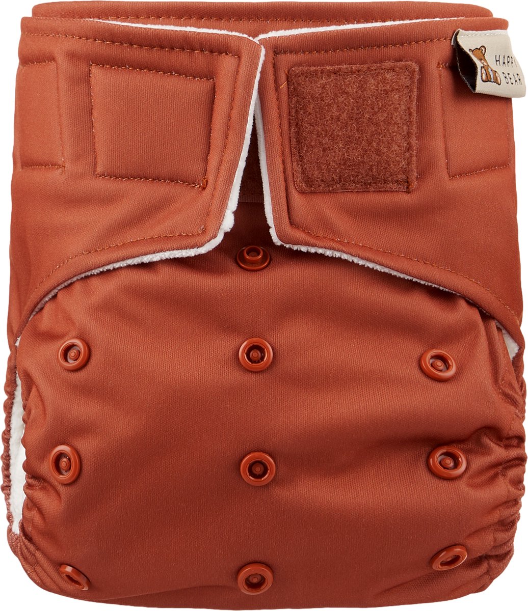 Goedkoopste All In One wasbare luier - Terra | One Size - 4kg t/m 15kg | Klittenband sluiting | Duurzaam