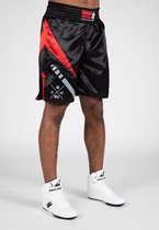 Gorilla Wear - Shorts de boxe Hornell - Zwart/ Rouge - XS