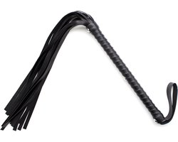 Smart Moves - Flogger met Extra Lang Handvat - PU Leer - 59 cm - Zwart