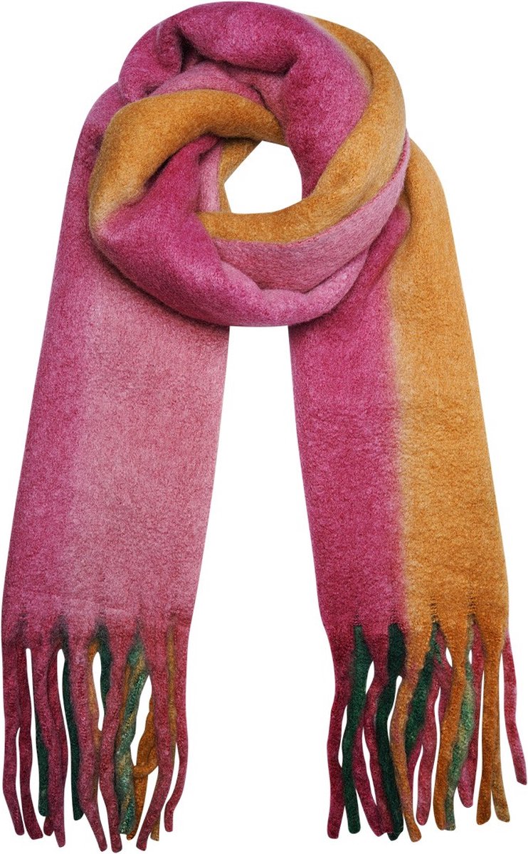 Dames - Omslagdoek - Sjaal - Ombre - Winter - Herfst - Trendy - Multi - Roze - Groen - Oranje