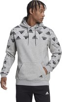 Adidas hoodie stadium graphic - Maat XL - grijs