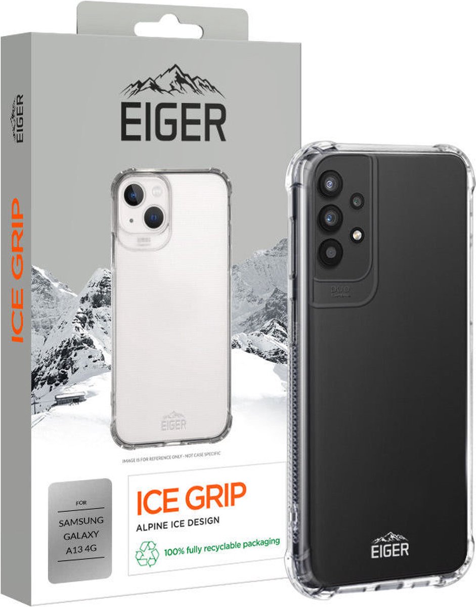 Eiger Ice Grip Series Samsung Galaxy A13 4G Hoesje TPU Transparant