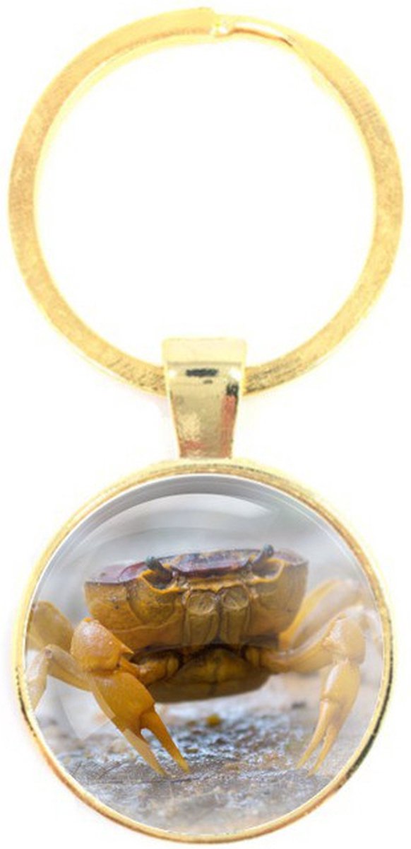 Sleutelhanger Glas - Krab