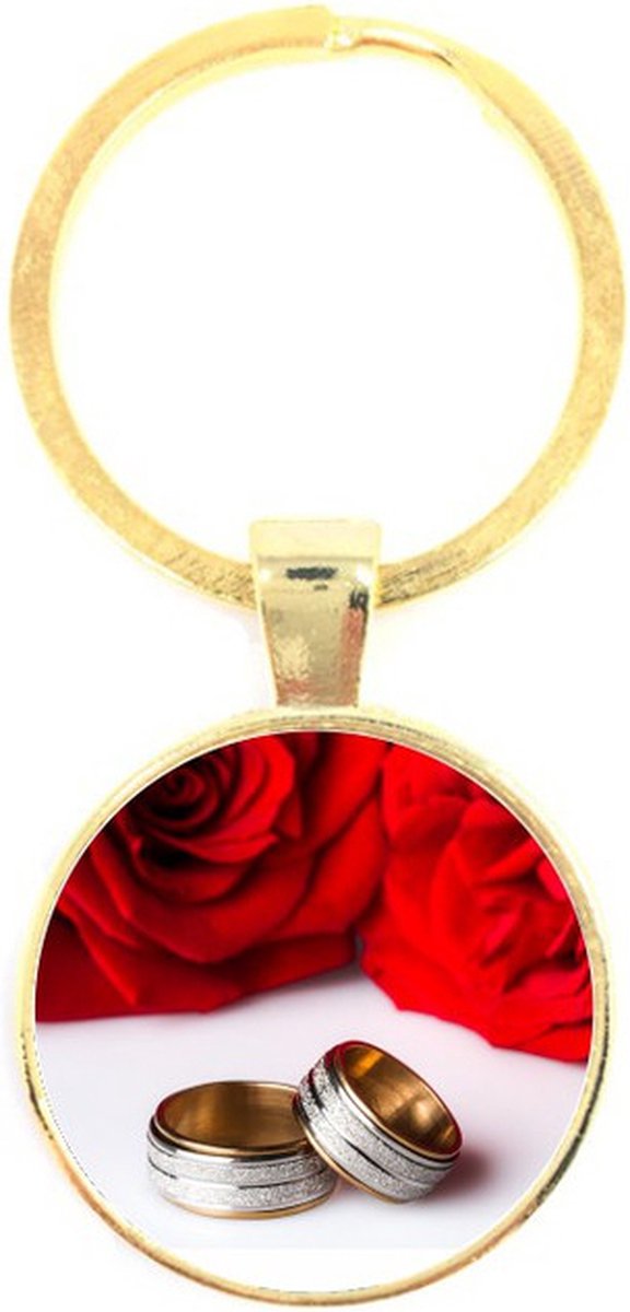 Sleutelhanger Glas - Trouwringen