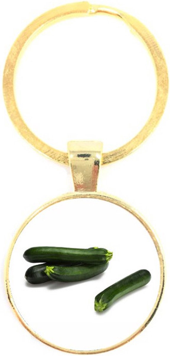 Sleutelhanger Glas - Courgettes