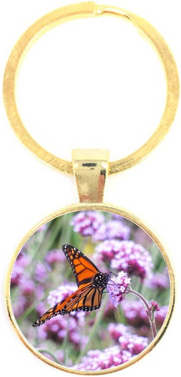Sleutelhanger Glas - Vlinder