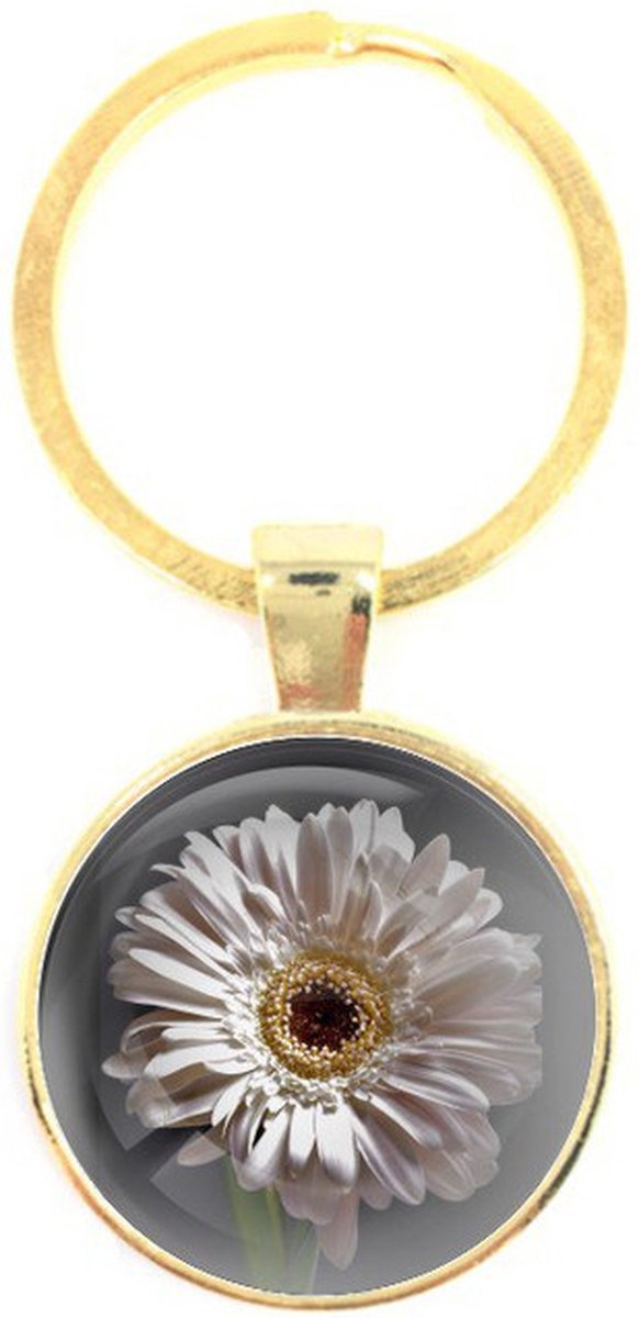 Sleutelhanger Glas - Bloem