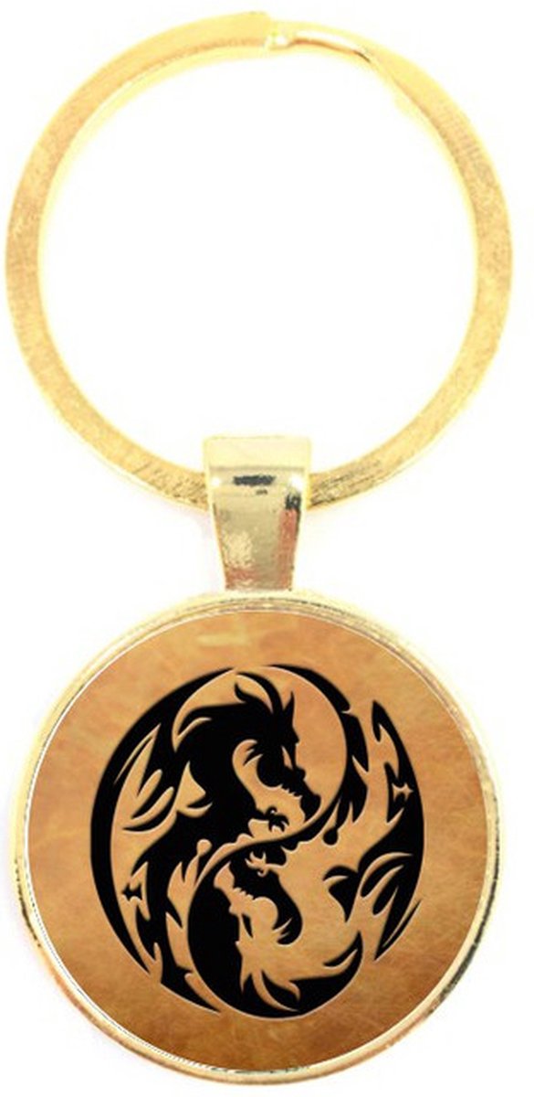Sleutelhanger Glas - Draak