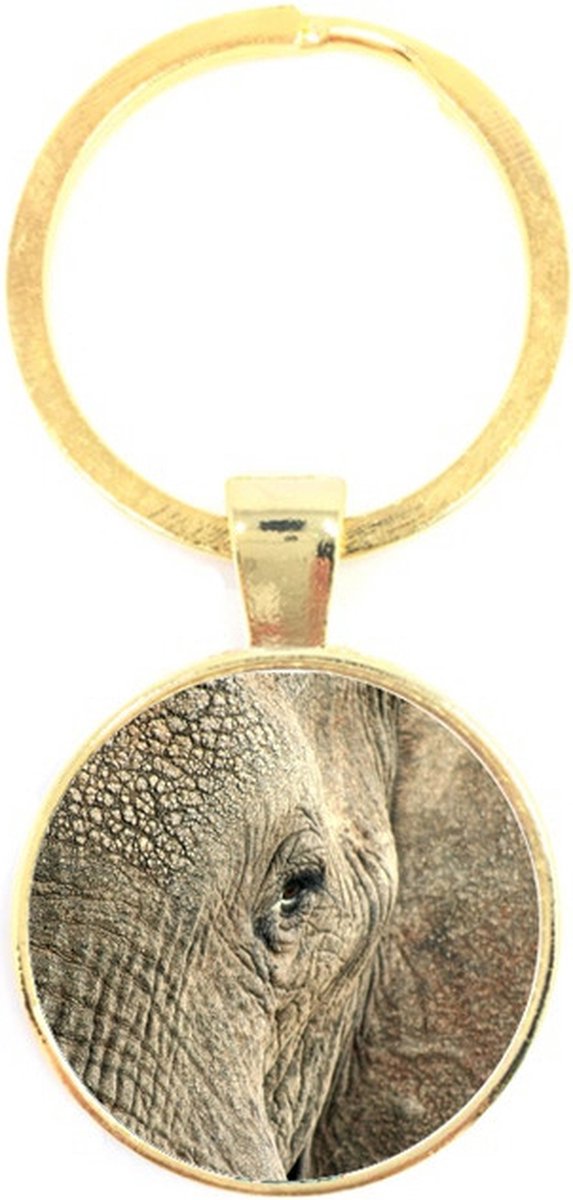 Sleutelhanger Glas - Olifant