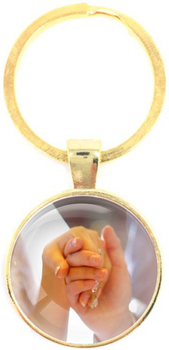 Sleutelhanger Glas - Getrouwd