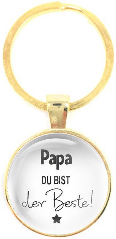 Porte-clés Glas - Papa Du Bist Der Beste