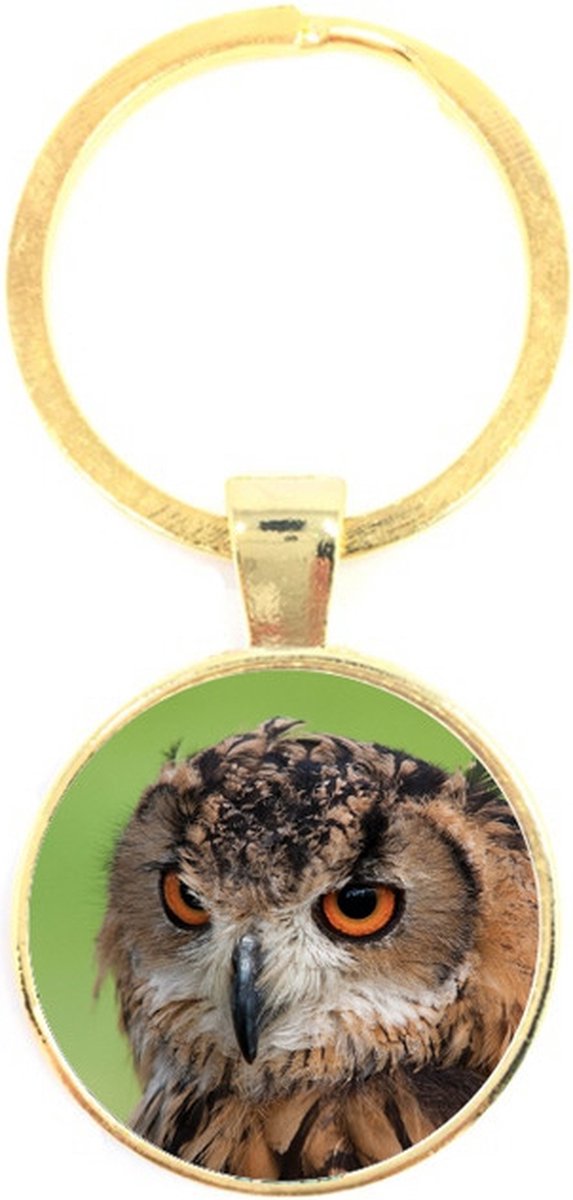 Sleutelhanger Glas - Uil