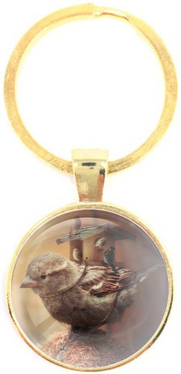Sleutelhanger Glas - Vogel