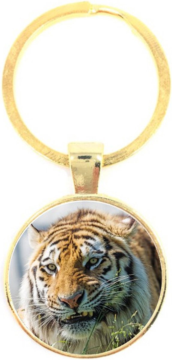 Sleutelhanger Glas - Tijger