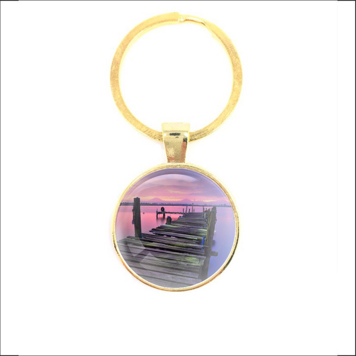 Sleutelhanger Glas - Steiger