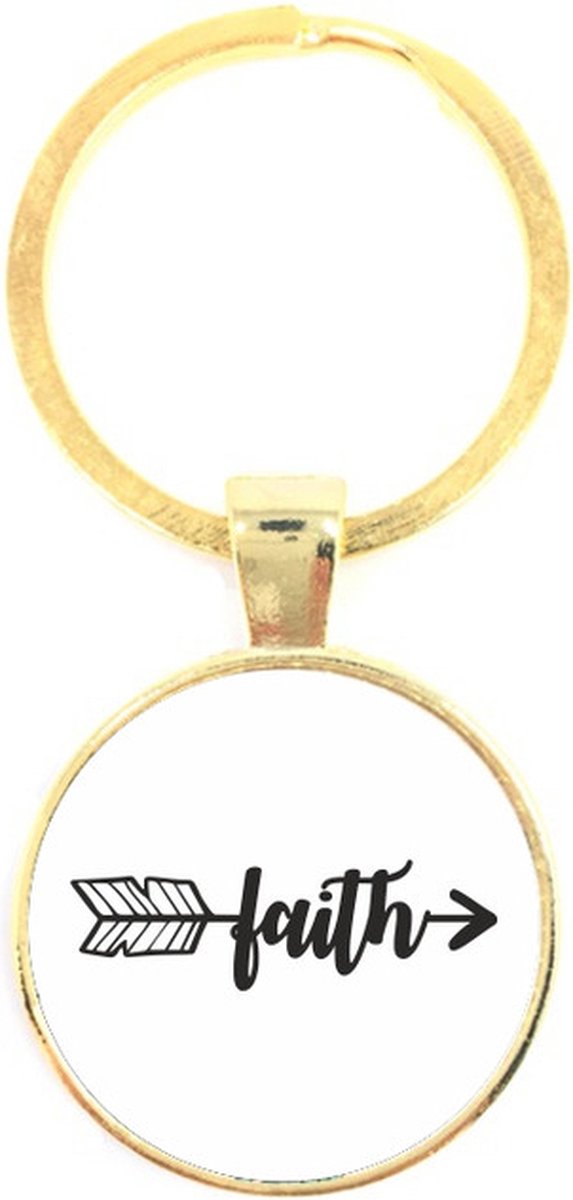 Sleutelhanger Glas - Faith