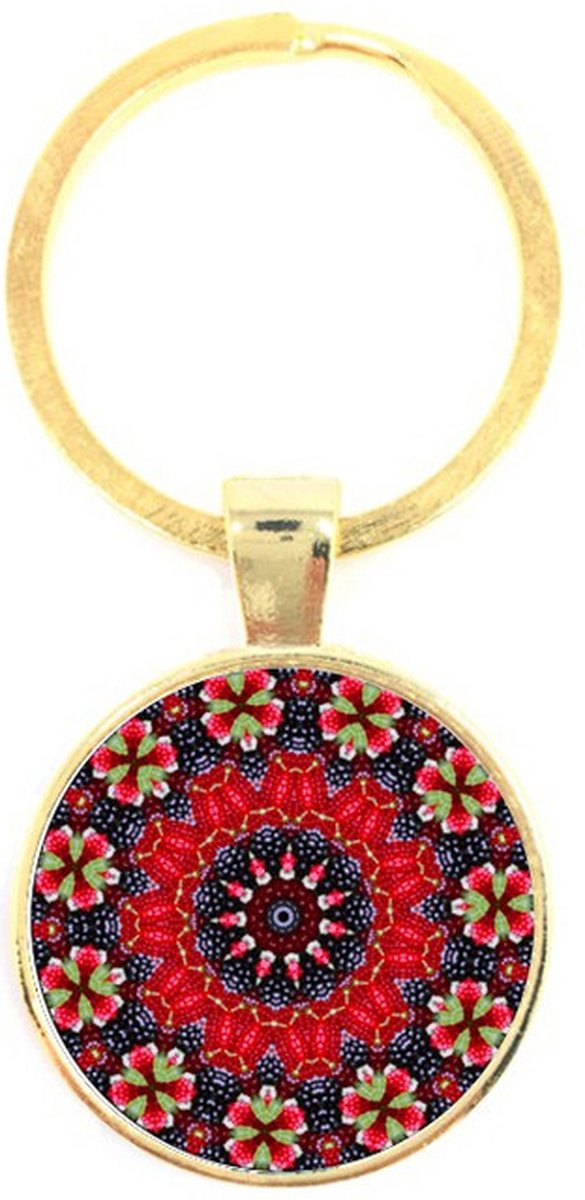 Sleutelhanger Glas - Mandala