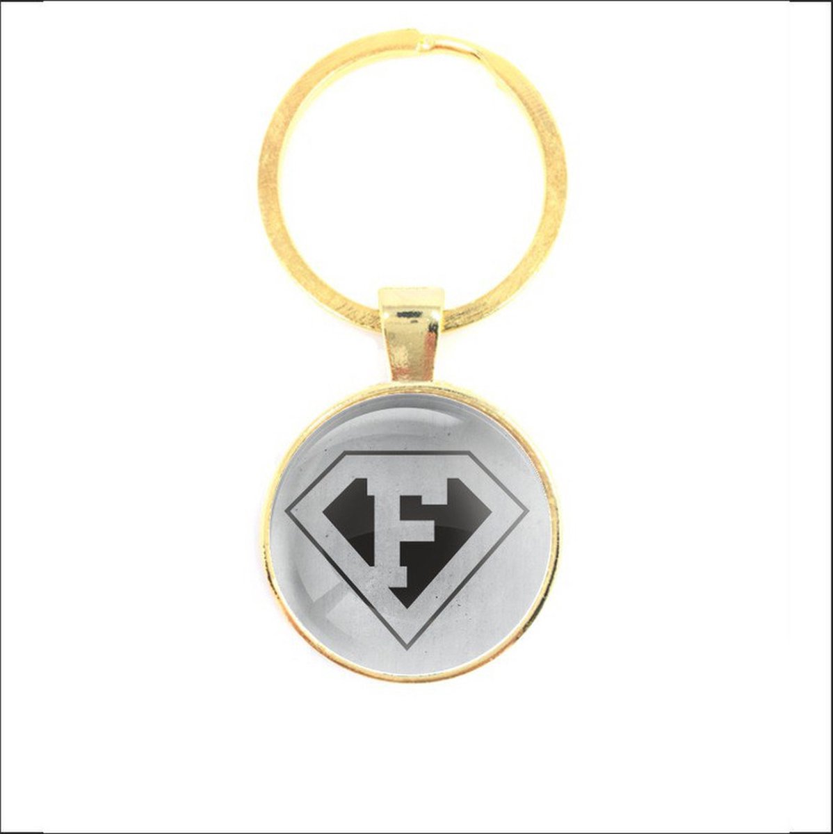 Sleutelhanger Glas - F