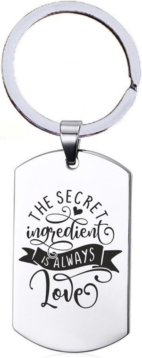 Sleutelhanger RVS - The Secret Ingredient