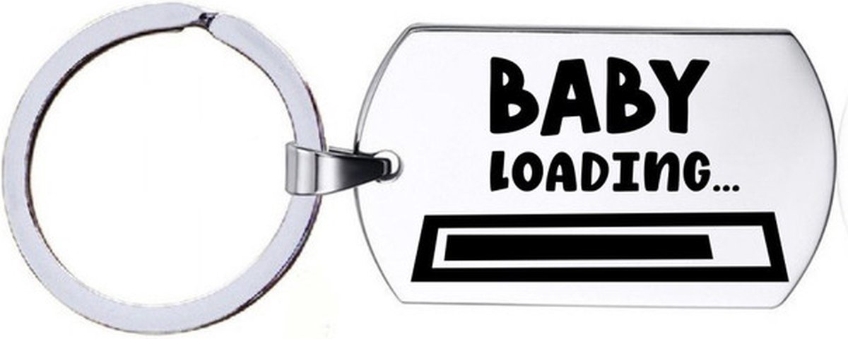 Sleutelhanger RVS - Baby Loading