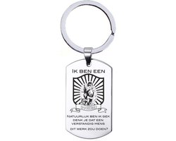Sleutelhanger RVS - Ik Ben Een Hovenier