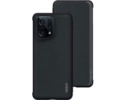 Origineel Oppo Find X5 Hoesje Flip Cover Wallet Book Case Zwart