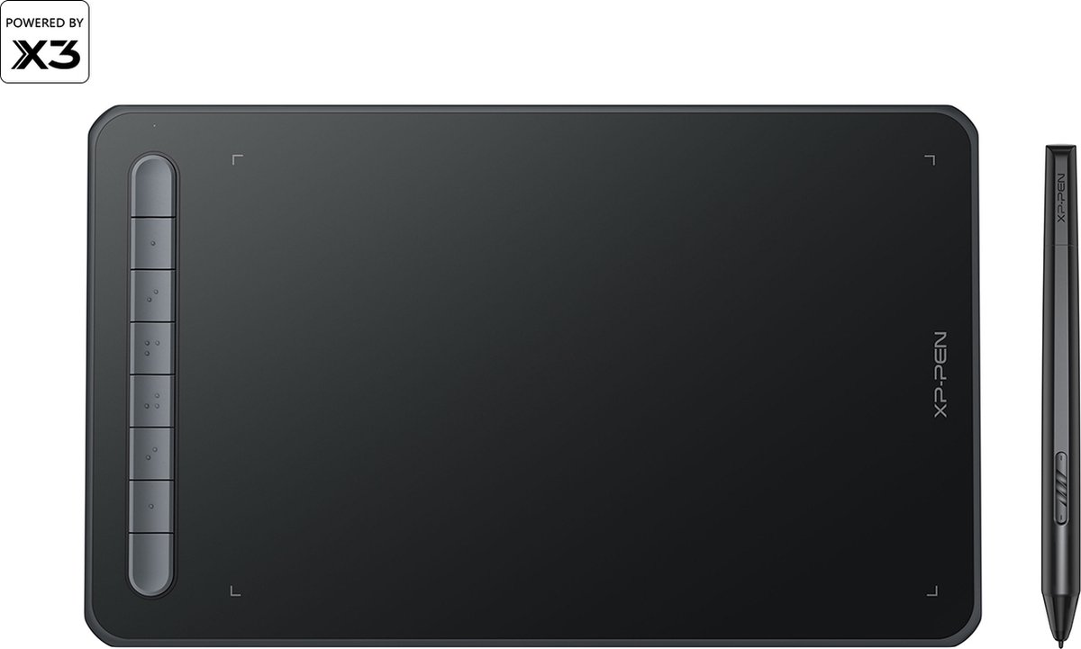 XP Pen DECO M 8×5 Inch Grafisch Tablet met X3 Elite Chip Pen Compatibel Mac Windows Chrome en Linux-Black