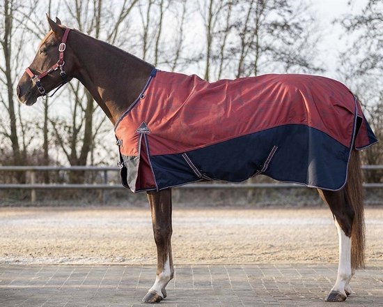 Couverture Triple Crown Pour Cheval Taille 76" - Couleur Verte Bordure Jaune - Imperméable - Très Bon état