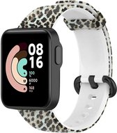 Siliconen Smartwatch bandje - Geschikt voor Lucky Leopard Xiaomi Mi Watch Lite bandje - Strap-it Horlogeband / Polsband / Armband