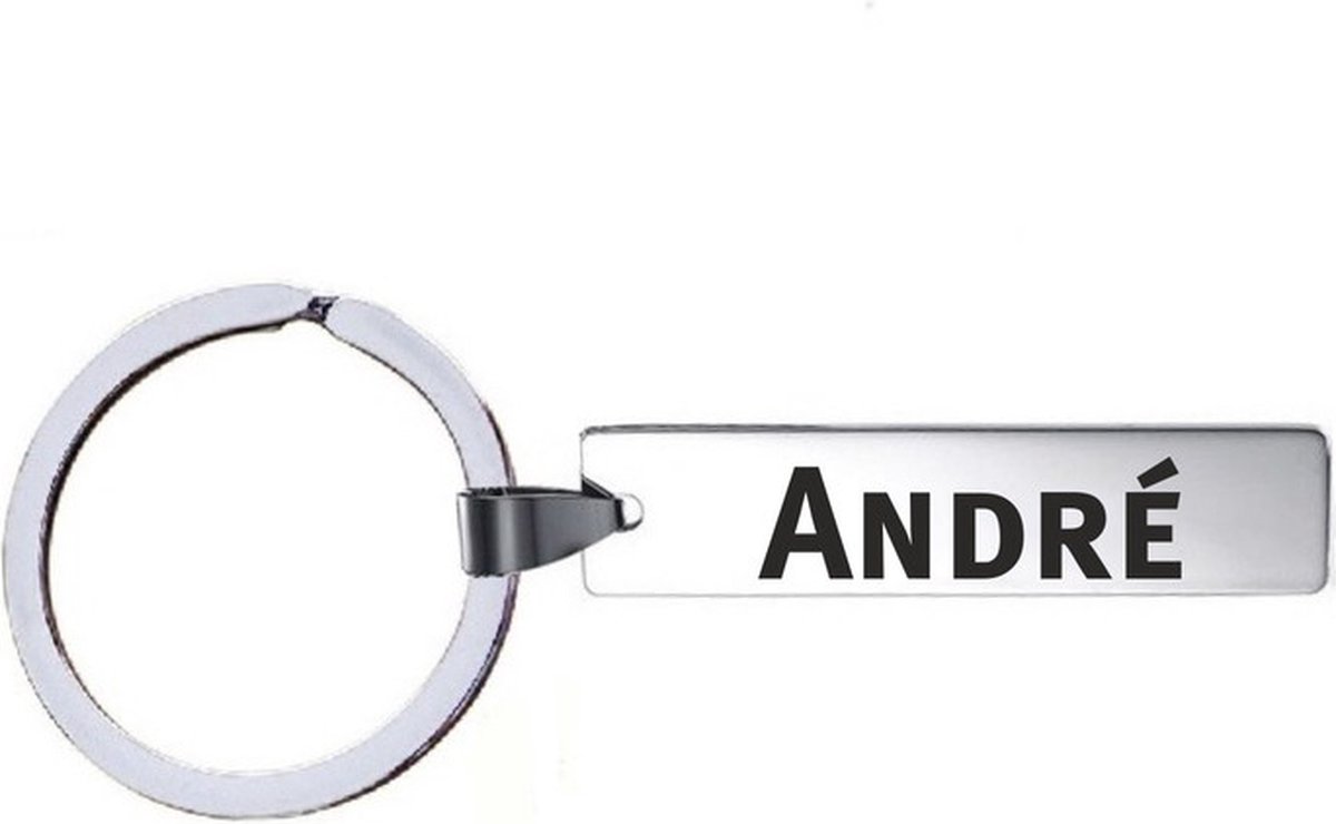 Sleutelhanger Met Naam - André - RVS