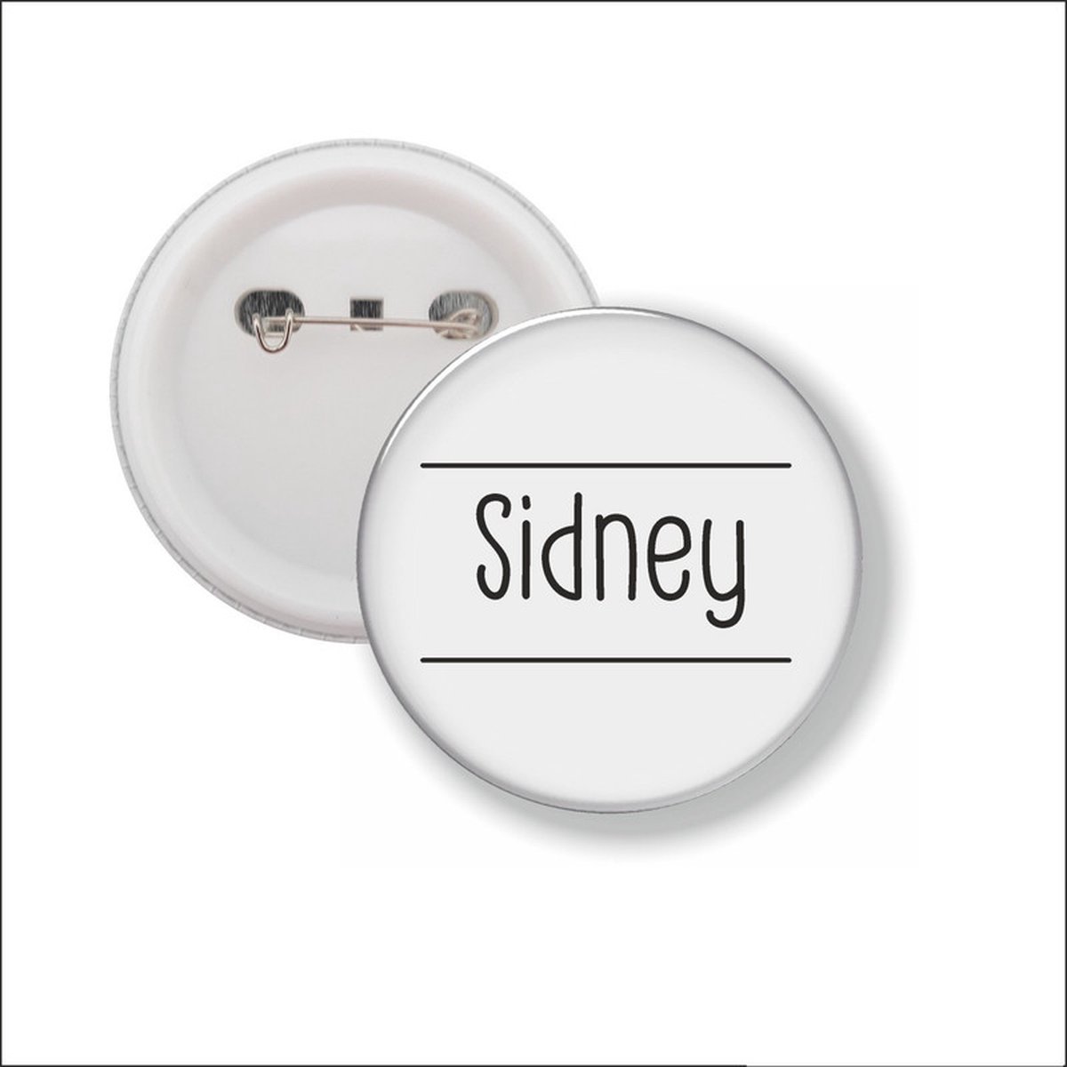 Button Met Speld 58 MM - Sidney