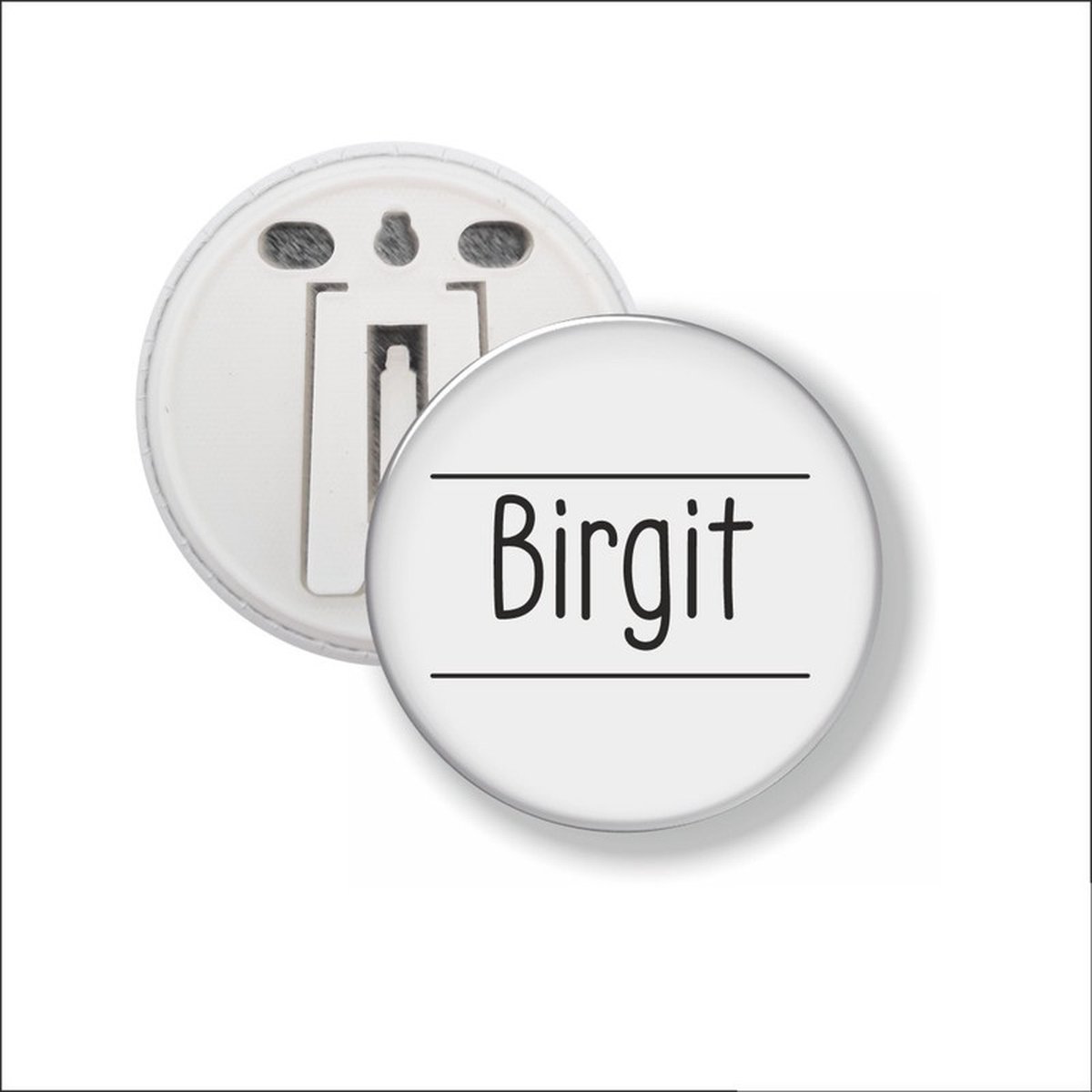 Button Met Clip 58 MM - Birgit
