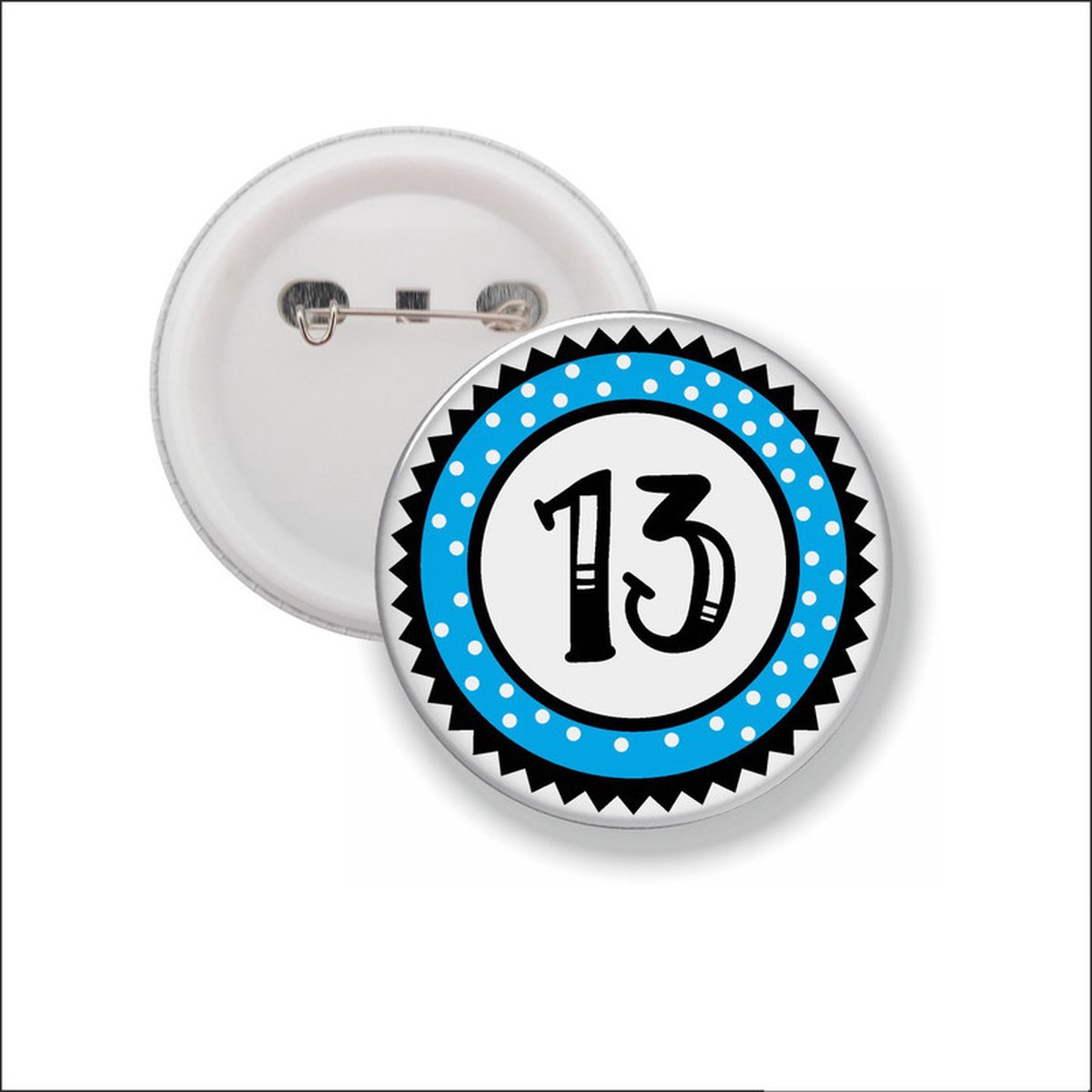 Button Met Speld 58 MM - 13